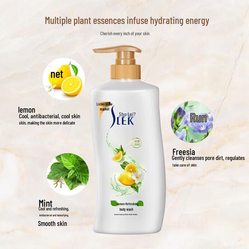 SLEK Deep Cleansing Refreshing Lemon Shower Gel 1L
