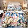 3Pcs Jesus Virgin Mary Duvet Cover Set (1*Duvet Cover + 2*Pillowcases Without Core) 3D Digital Print Bedding Set