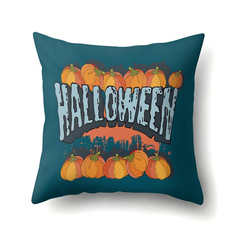 Halloween Pillow Cover Car Waist Pillow Pumpkin Sofa Cushion Cover Office Home Living Room Pillow Cover Premium