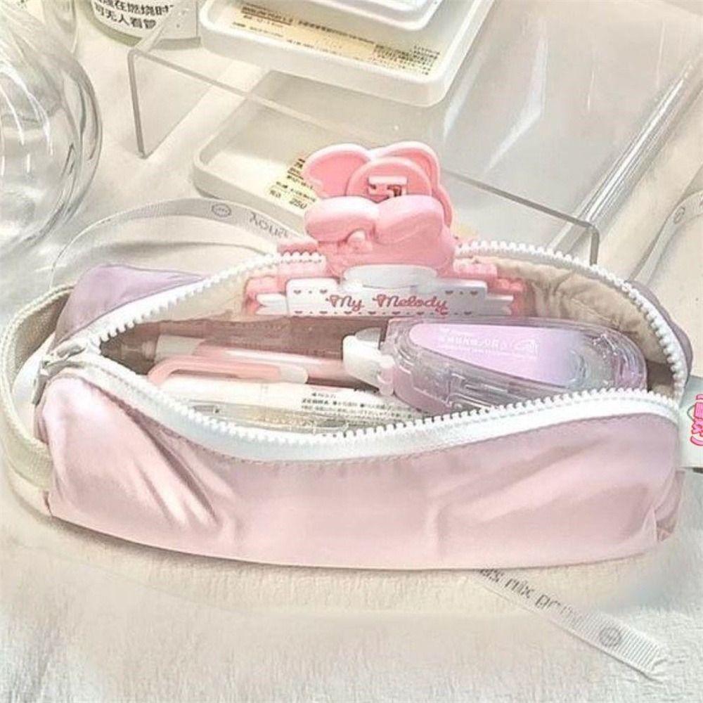 Cosmetic Bag Pencil Case Large Capacity Stationery Storage Bag Aesthetic Pencil Bags  for Girls