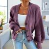 Women's Fashion Casual Knit Cardigan V-Neck Single Breasted for Fall Winter