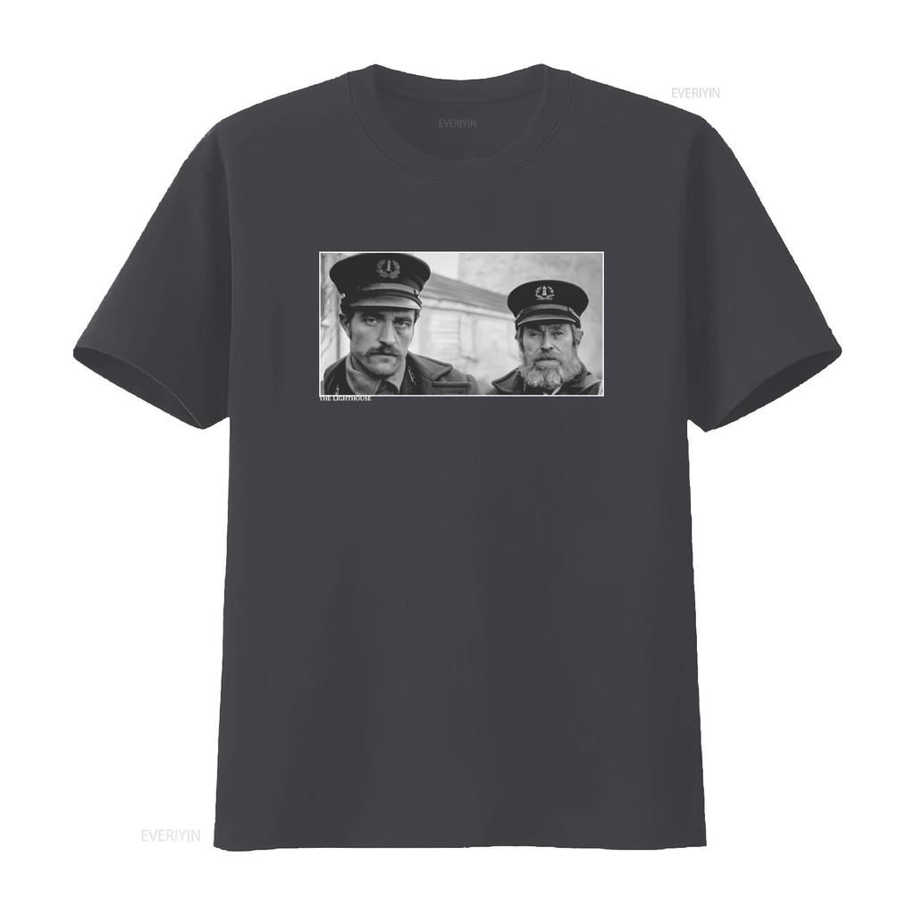 MenWomen The Lighthouse Movie T Shirt Featuring Robert Pattinson Willem Dafoe Directed by Eggers Vintage Washed Unisex Fashion