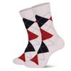 Men's Spring and Autumn New Thick Business Diamond Grid Commuting Office Socks