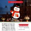 Santa Claus Wall Stickers: Cute Cartoon Christmas Decorations for Windows and Shop Layouts