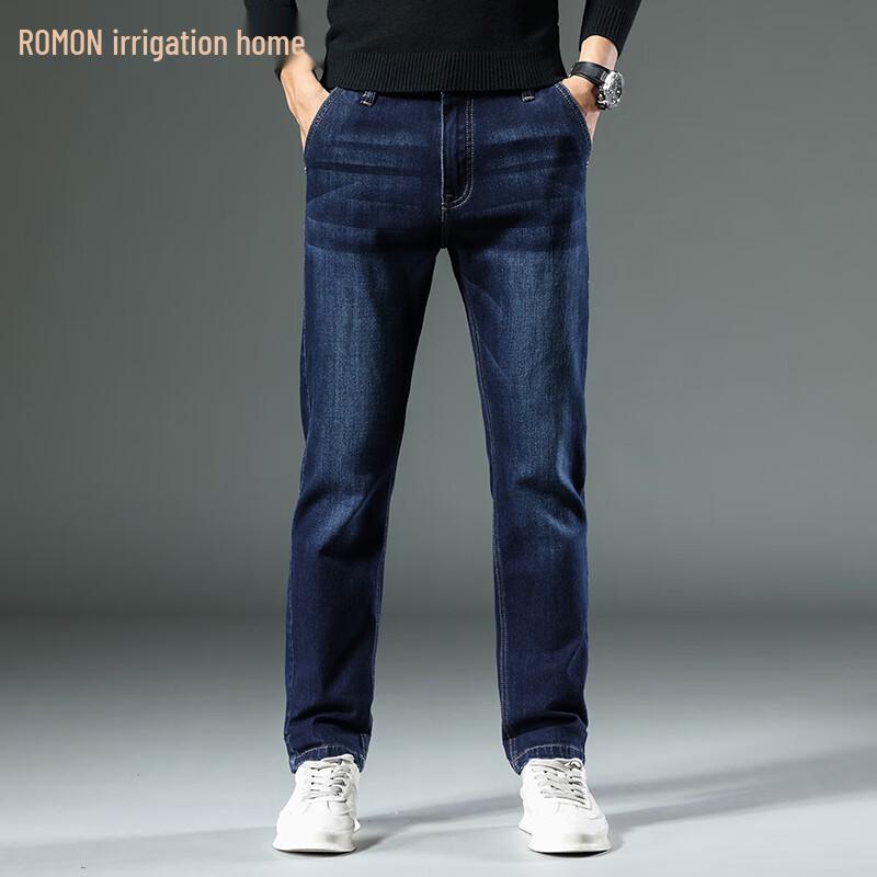 

Romon Men s Loose Straight Fit Jeans 33