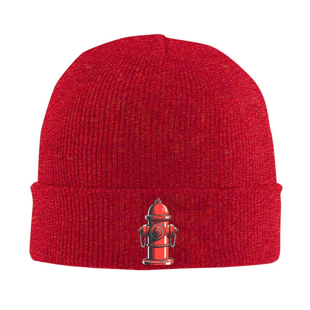 Unisex Fire Hydrant Shirt Kids Adult Men Women Fire Beanie Hats Funny Knitting Hat Autumn Winter Kpop Caps Head Wrap Bonnet Hats