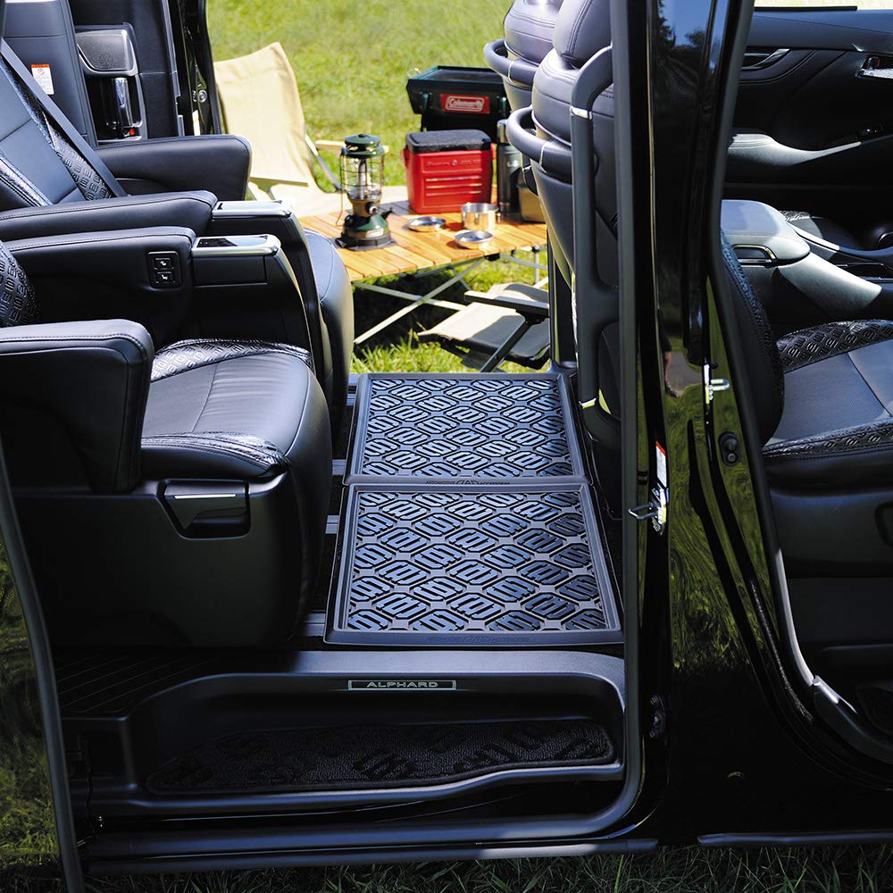 GALSON DAD Rubber Mat for Rear Square Large Rubber Mat for Outdoor Mud Excellent Spiked Seats, Type, (2nd/3rd Row) HA502-03. D.A.D. Water-Repellent