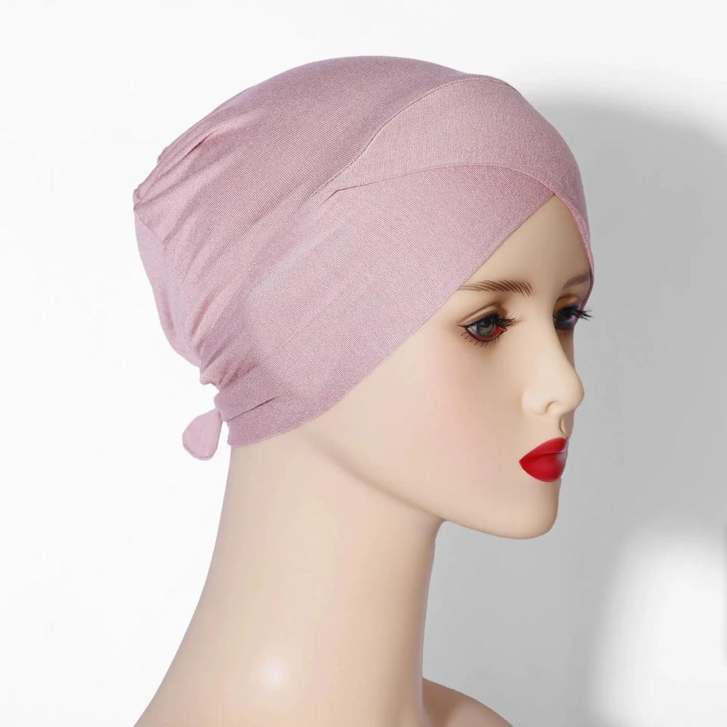 Muslim Inner Cap Hijab For Women Solid Underscarf Hijab Undercap Scarf Turban Hat Islamic Muslim Hijabs Ready To Wear Headcover