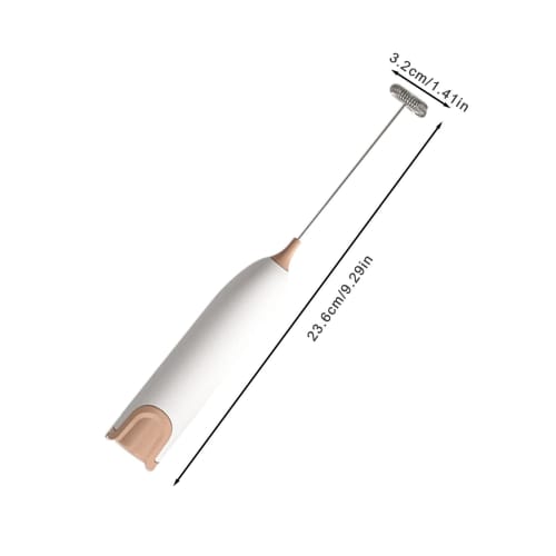 Dtharen Handheld Coffee Frother, Handheld Milk Frother - Battery-Operated Stainless Steel Electric Foam Maker, Kitchen Gadget for Milk Coffee, Latte,