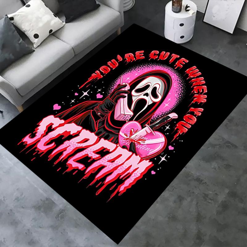 1 sztuka Krzyk, Walentynki, Horror Biurowy Dywanik Miękki Poliester Dywanik Wejściowy Zmywalny Antypoślizgowy Maszynowo W