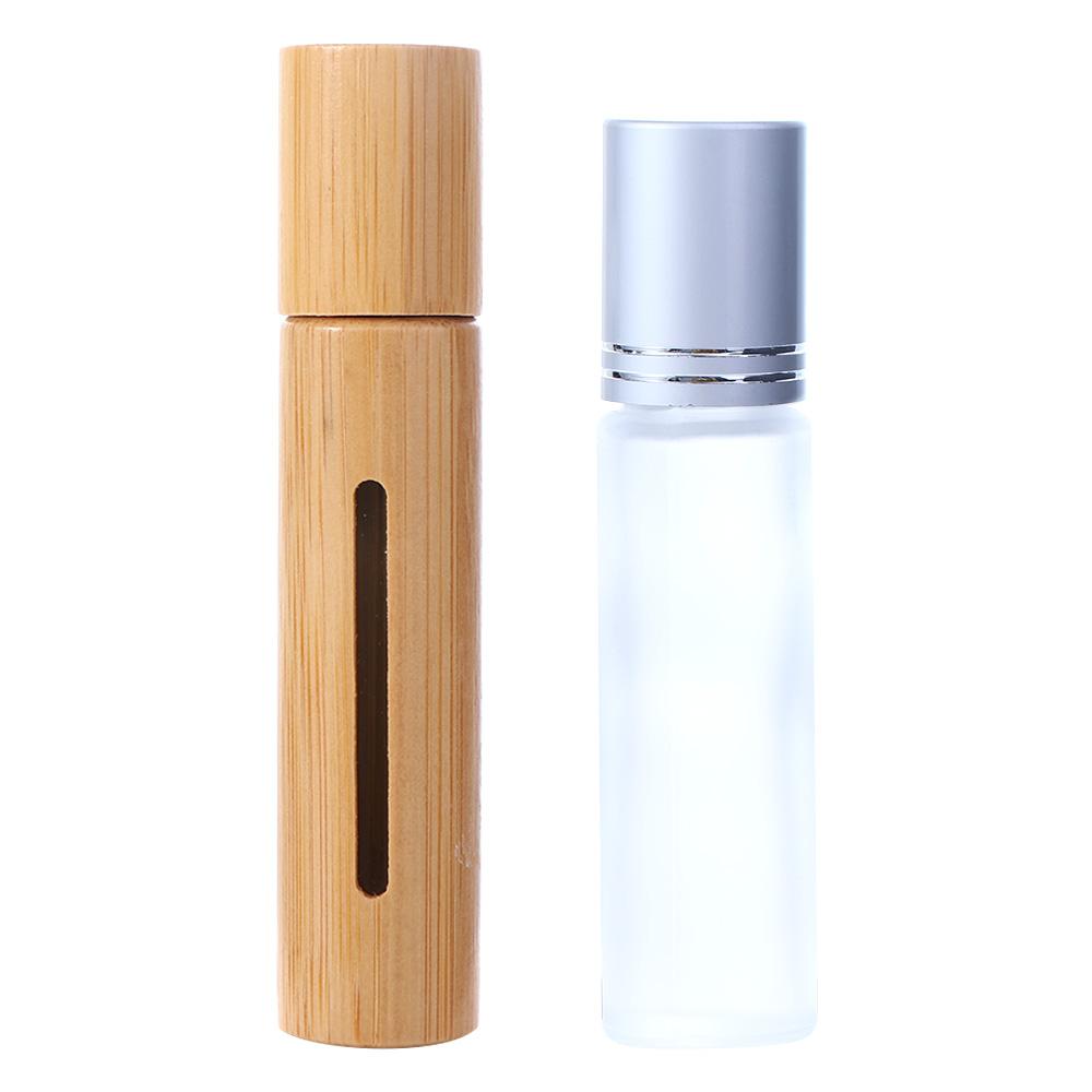 Containers Bamboo Empty Rollerball Bottles Refillable Bottle Perfume Case Essential Oil Bottle