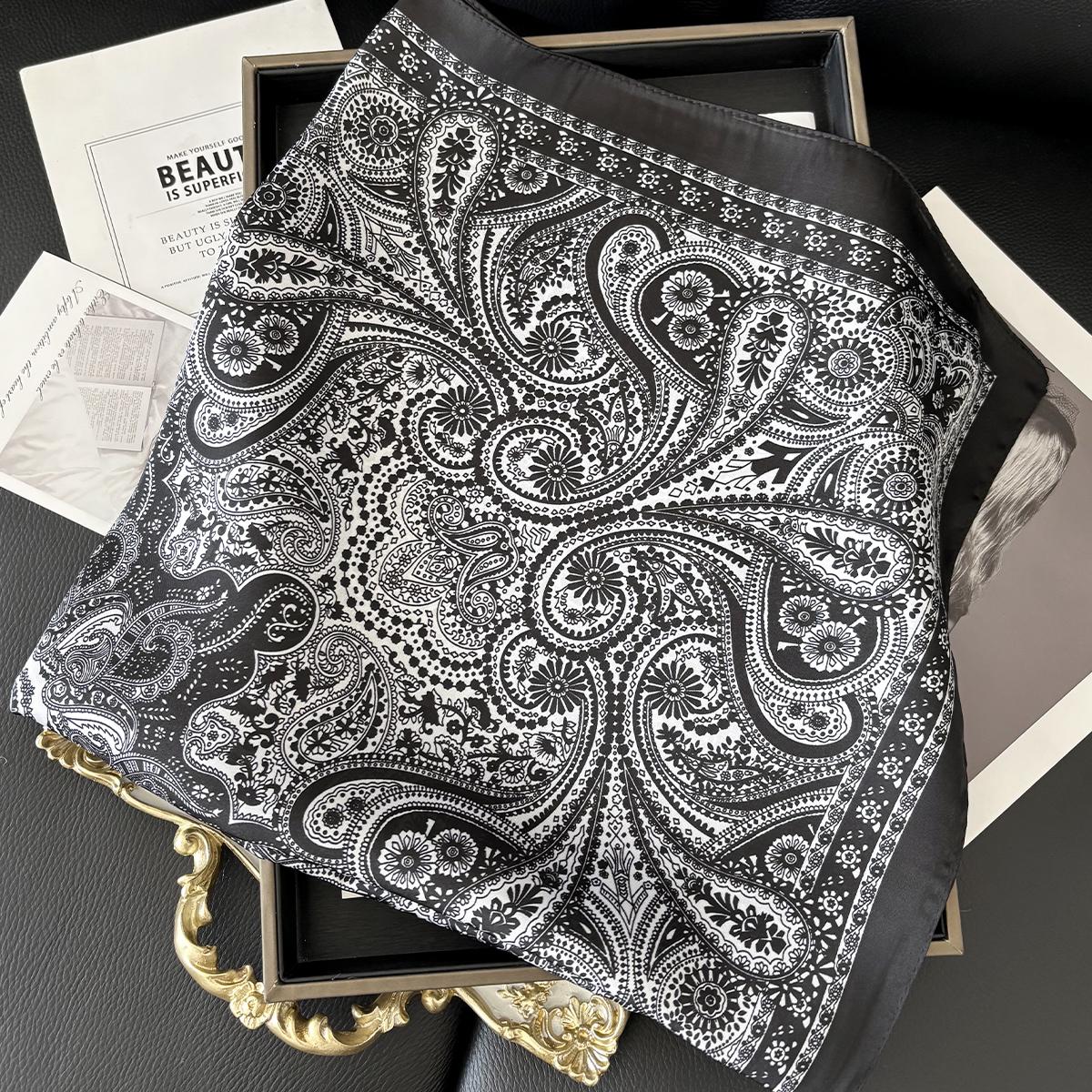 

Роскошный шелковый квадратный шарф в горошек для женщин, хиджаб, повязки для волос, шейный платок, женская атласная шаль, повязка на голову, модные накидки, бандана 70cm