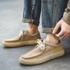 Fashion 2025 New Summer British Style Low Top Suede Men's Shoes Work Driving Casual Fashion Trend Comfortable Lightweight Daily Sneakers