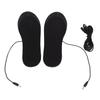 1 Pair USB Heated Insoles Breathable Sweat Absorbent Comfortable Electric Heated Foot Warmer Insole for Women Size 35?41
