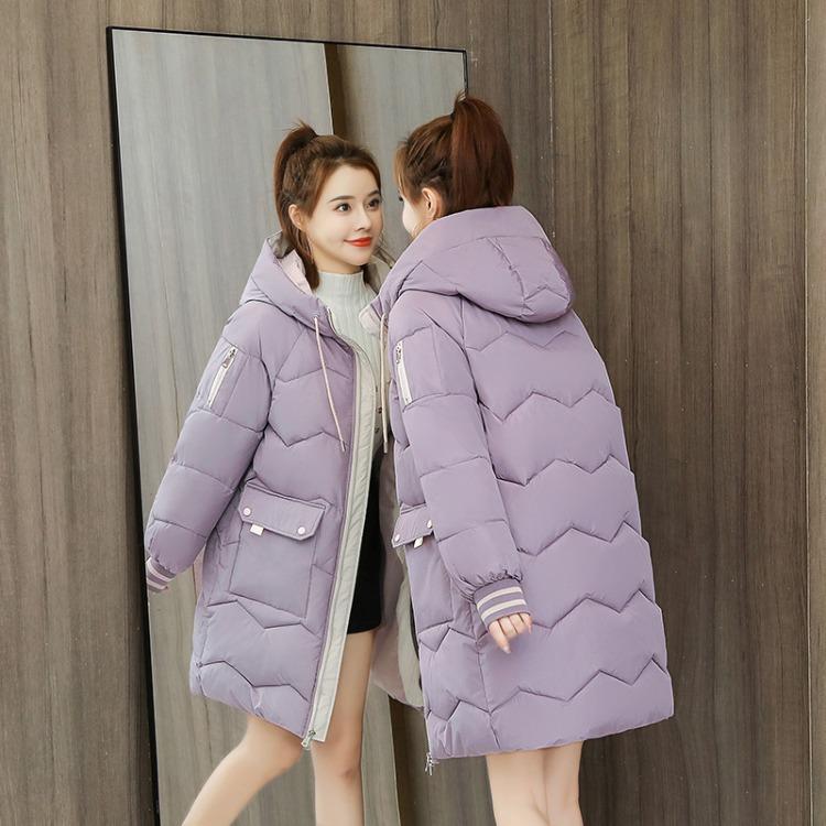 2023 Winter Frauen Jacke Mäntel Lange Parkas Weibliche Unten Baumwolle Mit Kapuze Mantel Dicke Warme Jacken Winddicht Casual Schüler Mantel