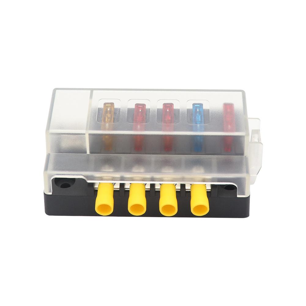 4-Way Compact  Fuse Box with Single Input and 4 Outputs