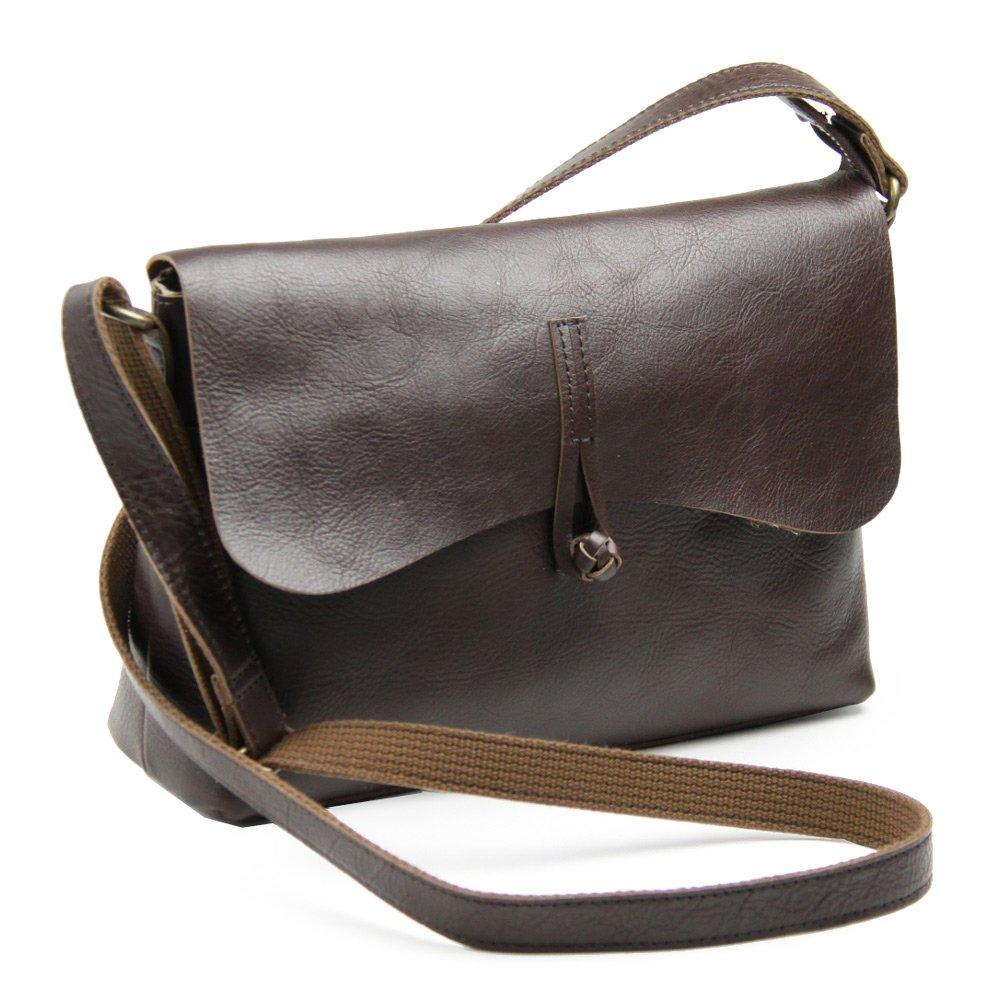 

SACURA Made in Japan Natural Genuine Leather Shoulder Bag Horizontal Type Chocolate [Sakura] SPIRATIO шоколадний