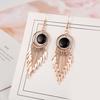 1 Pair of Chic Tassel Drop Earrings Classic Stylish Minimalist Design Female Fashion Elegant Tassel Dangle Earrings