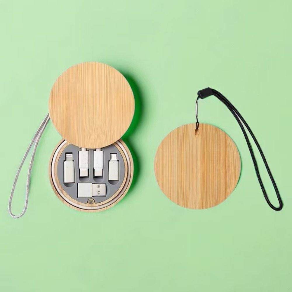 60W Power Six-in-One Charging Cable Travel Case USB Adapter Kit Type-C Cable  Device Charging