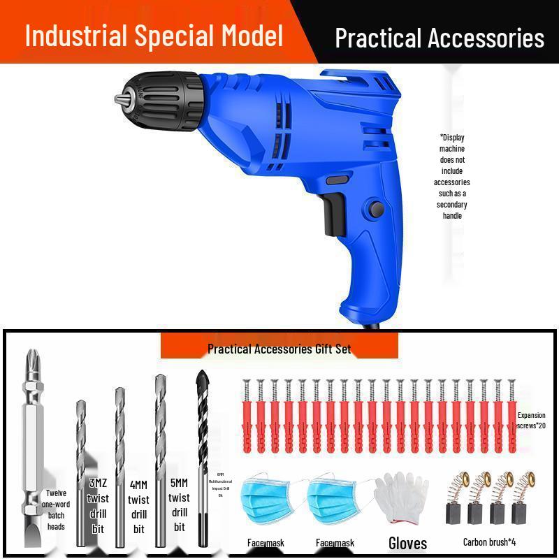 High-Power Handheld Electric Drill and Screwdriver - 220V
