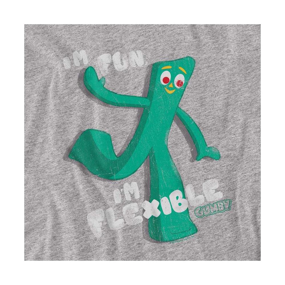 Gumby Unisex Adult IÂ´m Flexible Long-Sleeved T-Shirt