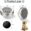 18x Dog Scent Training Tin Supplies with Hollow Lids Lightweight Food Containers Reusable Metal