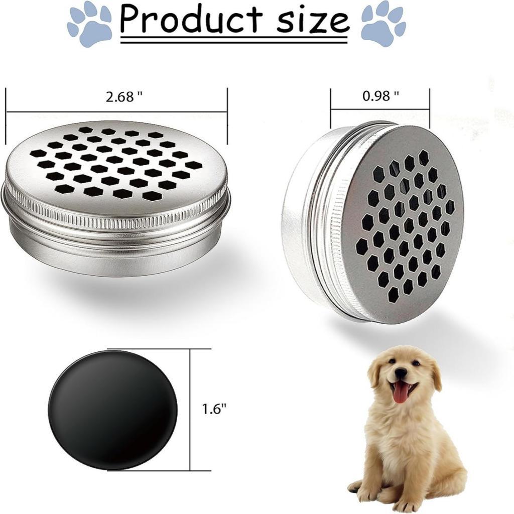 18x Dog Scent Training Tin Supplies with Hollow Lids Lightweight Food Containers Reusable Metal