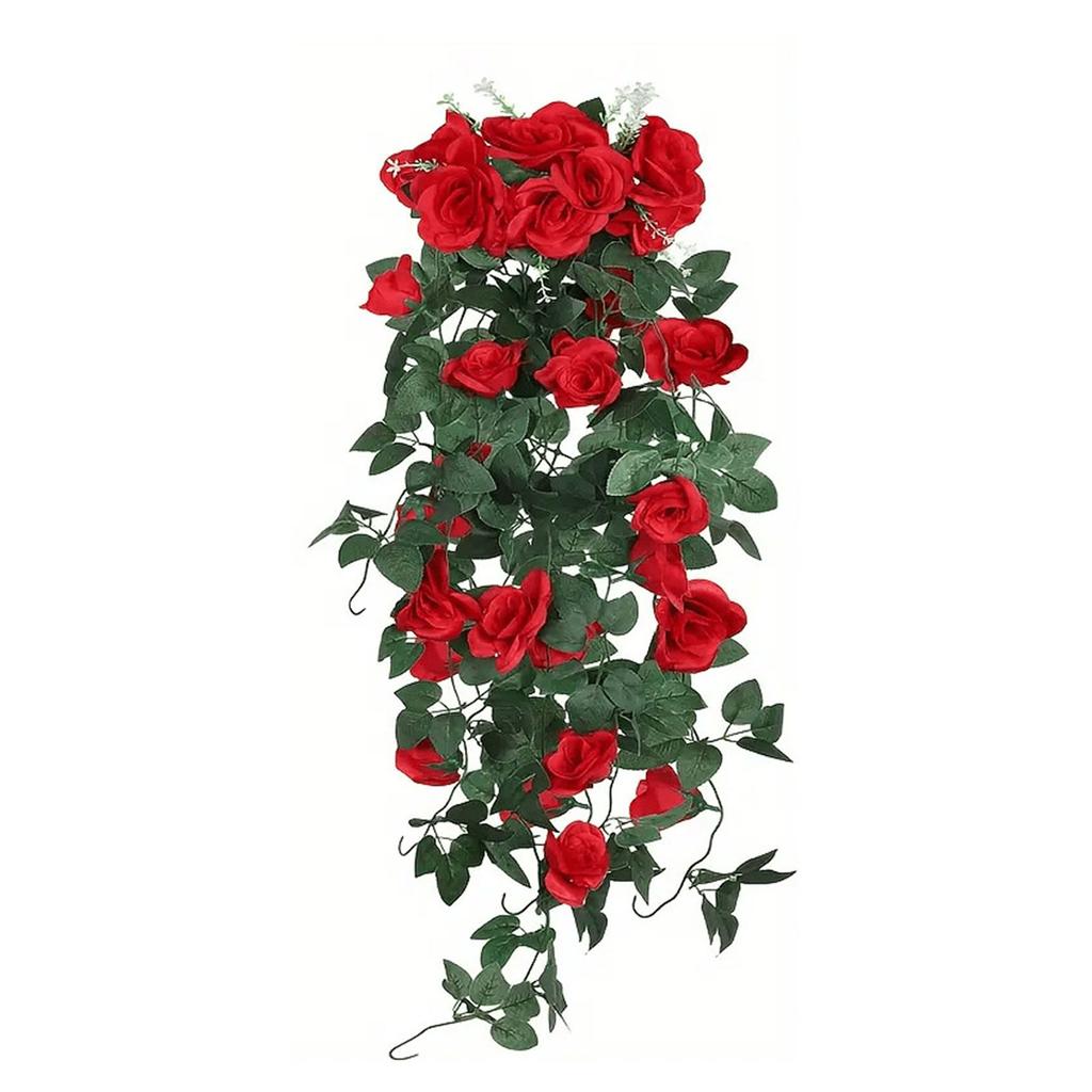 Maintenance Frees Faux Rose Garlands For Indoor Outdoor Decoration Artificial Florals Creeping Stem Accessories