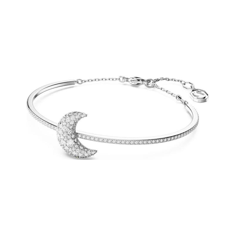 Swarovski Crystal-encrusted Sublima rhodium-plated bracelet for women silver 5666175