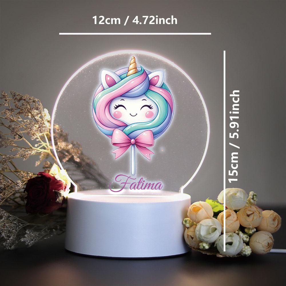 Cute Personalize Custom Unicorn Usb Atmosphere Table Lamp Usb Atmosphere Desk Lamp Usb Atmosphere Table Lamp