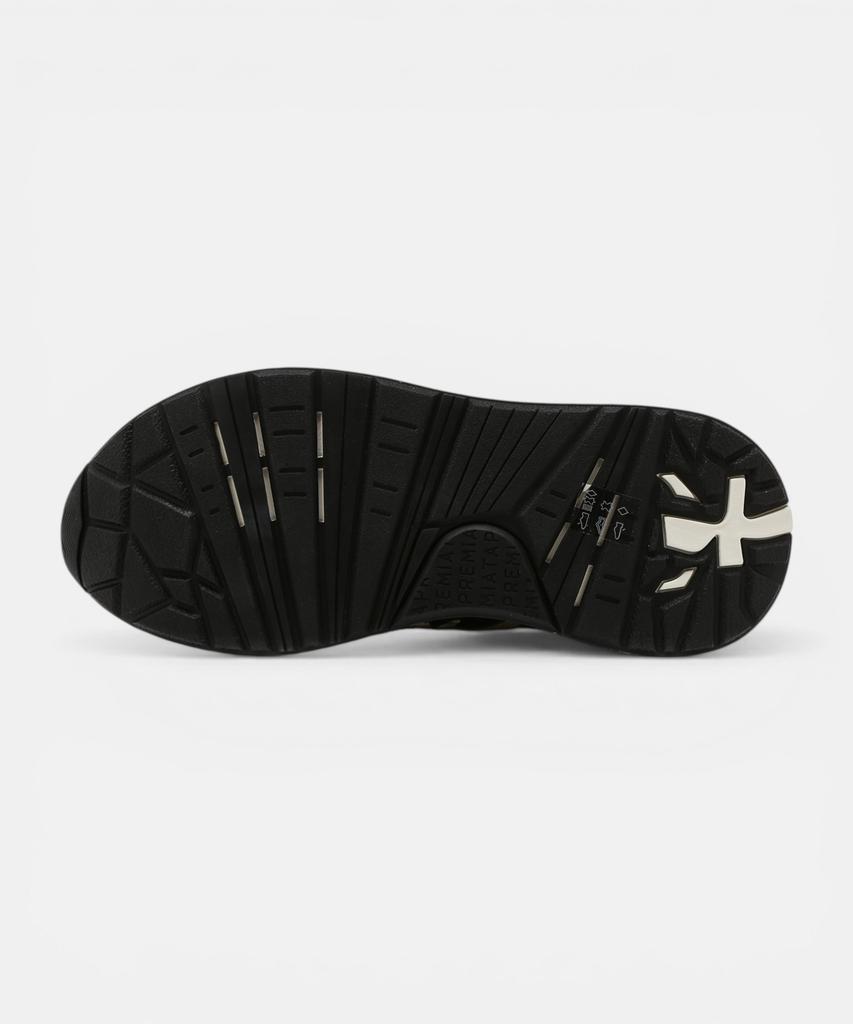Premiata [26Ss][Bethcoin] Black Logo Patch Leather Women'S Sneakers