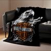 Coperta con Logo Aquila Harley-Davidson per tutte le stagioni coperta per la pausa pranzo plaid regalo