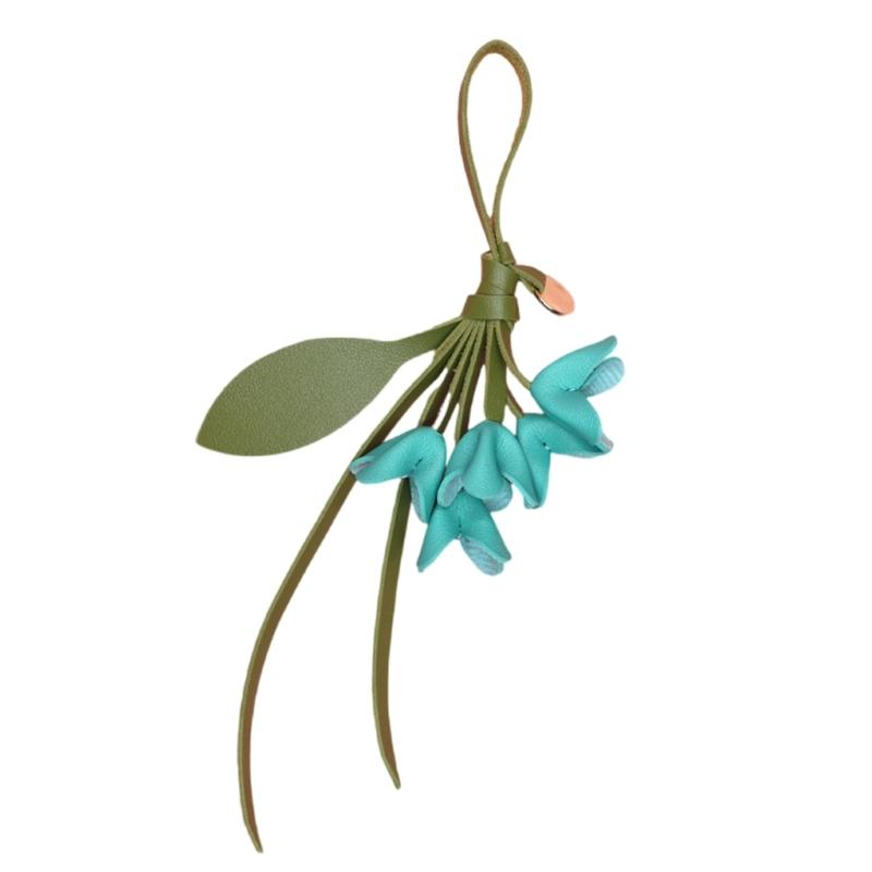 

Artificial Osmanthus Flower Bag Charm Lightweight Keyring Hanging Pendant Decoration For Everyday Carry Essential синій