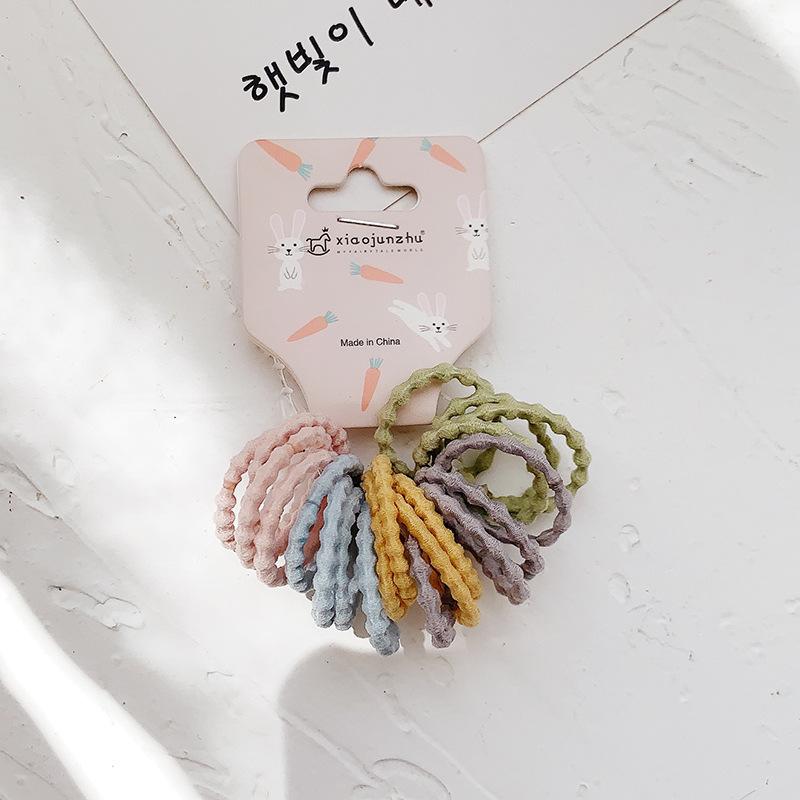 Cute Baby Rubber Bands Simple Hair Rope Set Children Accessories Girls Small Circle Elastic Hair Bands for Child