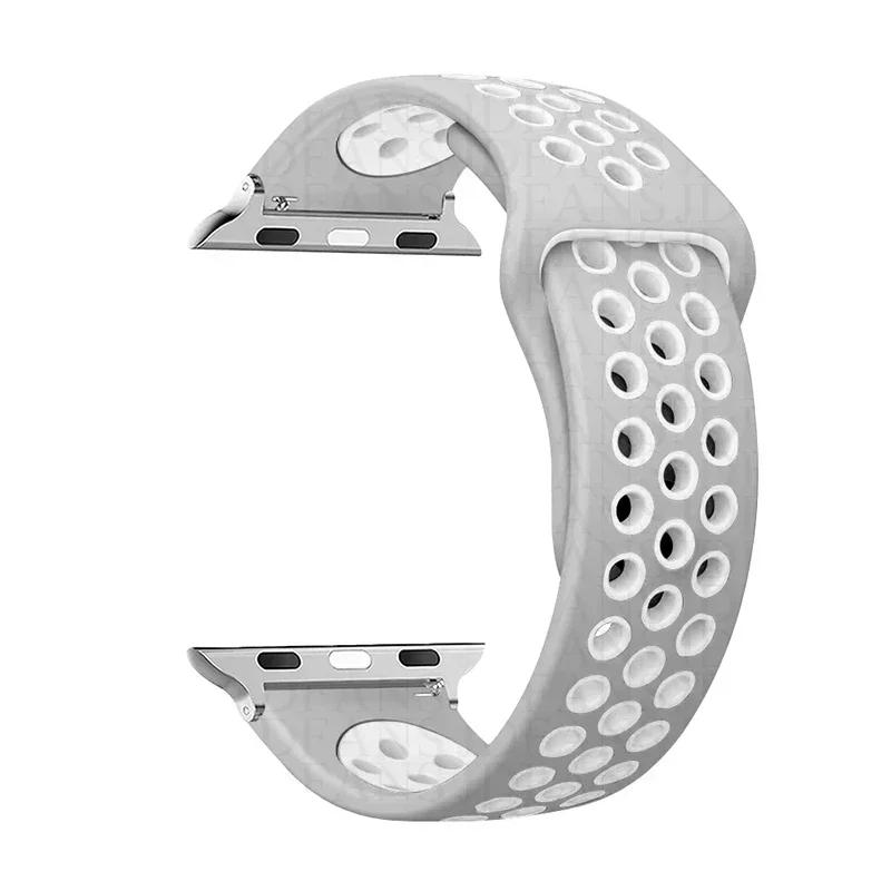 Sport Loop Strap für Apple Watch Band Ultra 2 49 mm 44 mm 40 mm 41 mm 45 mm 42 mm 38 mm Silikonarmband iWatch Serie 9-8-7 6 5 4 SE