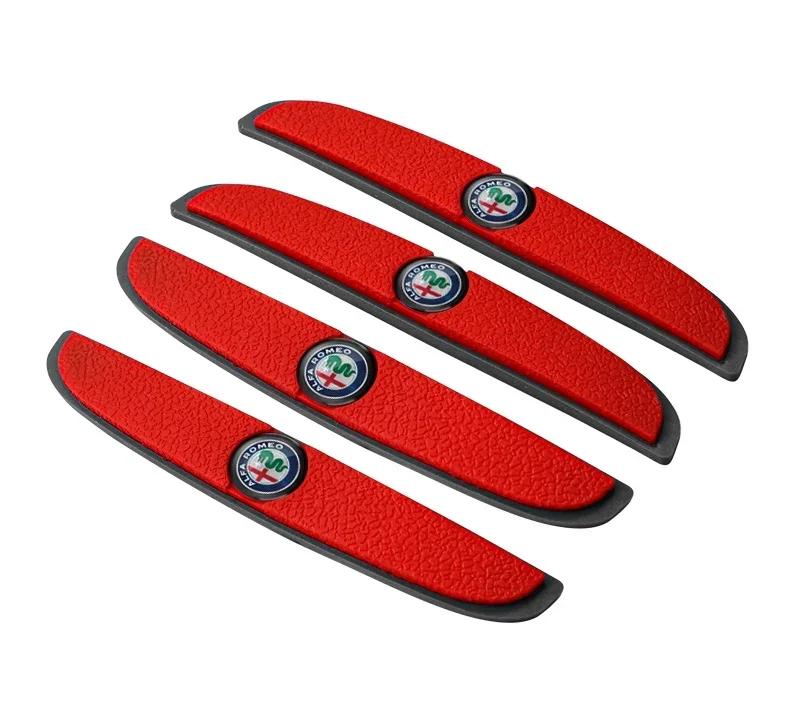 Emblema Anticolisão para Porta de Carro Adesivo de Espelho Retrovisor para Alfa Romeo 159 Giulietta 147 Mito Giulia 156 GT Stelvio decoração