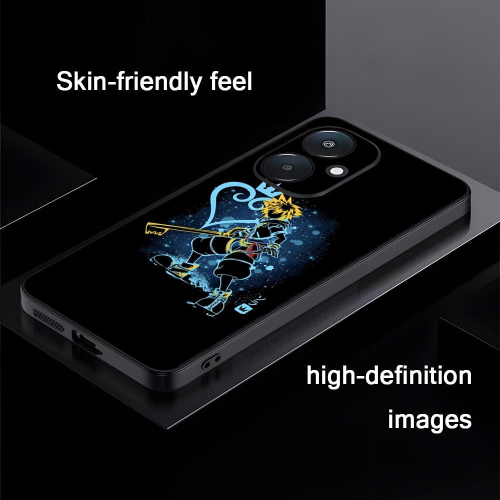 Hot Kingdom Hearts Game Phone Case For Xiaomi Redmi Note 13,12,11, 10 Pro Plus S,  5G, 12S, Luxury Soft Black Phone Cover