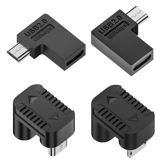 Convertitore telefonico Adattatore USB da micro femmina a maschio di tipo C V8 USB 2.0 Trasferimento dati veloce