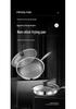 Extra Thick Non-stick Stainless Steel Honeycomb Wok - Flat-bottomed Frying Pan for Cooking