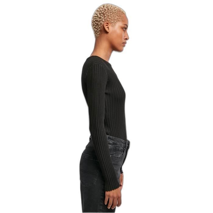 Body Manches Longues Cotelé Femme Urban Classics - Noir - L