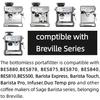 NEOUZA 54mm Single-Wall Non-Pressurized Espresso Basket, Compatible with Breville 870/875/878/880 Coffee Makers, Stainless Steel (One Shot)