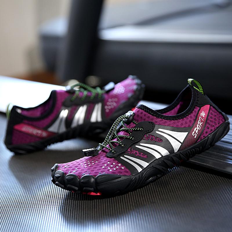 Herren Strandschuhe Leicht Schnelltrocknend Wassersneaker Fünf Zehen Atmungsaktiv Driften Schnorcheln Paar Bachlaufschuhe