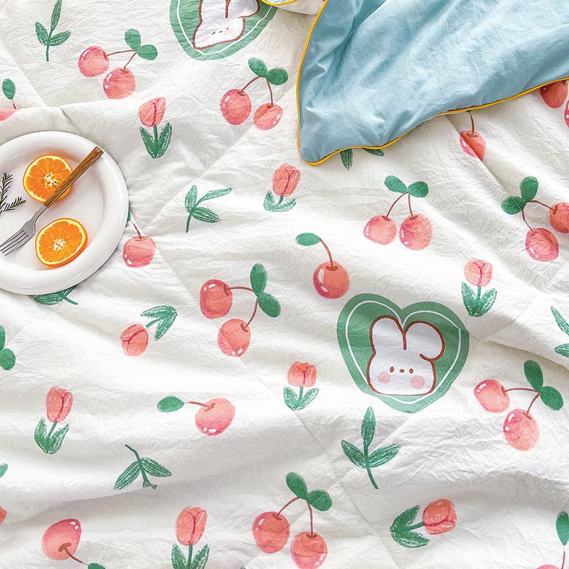 Summer Soy Fiber Thin Quilt Comforter Soft Air Conditioning Duvet Blanket 150x200 200x230 Machine Washable