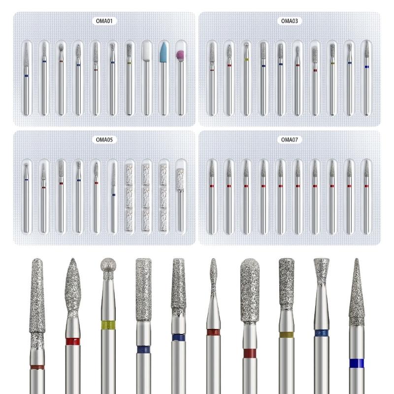 Hard Nail Drill Bits Manicure Tools Professional Grinding Salon Essential Removal Gel Acrylic Nail Drill for Home