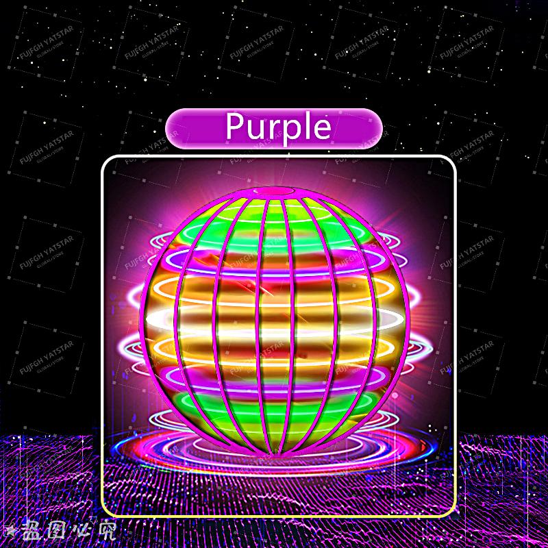 

Летающий шар-бумеранг, игрушки-спиннеры, ручной дрон, вращающийся на 360°, мини-НЛО со светодиодными огнями для детей, забавные подарки на день рождения розовый