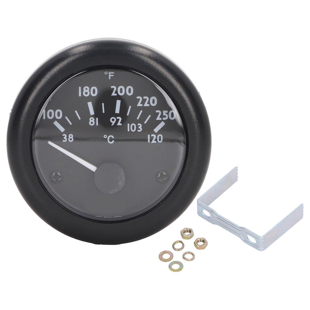 Engine Water Temperature Gauge 2in Wide Range High Accuracy Front Waterproof Diesel Generator Water Temp Meter 24V