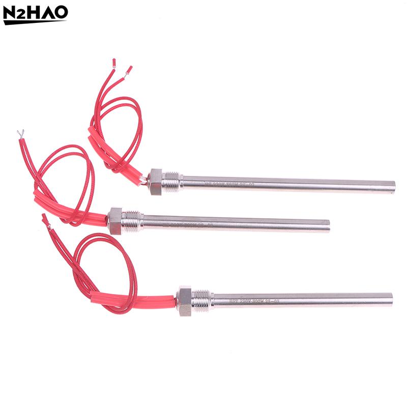 Silver + Red 300W/350W 220V Ignition Igniter Pellet Stove Igniter Hot Rod Heating Tube Ignitor Heating Tube 140/150/170MM