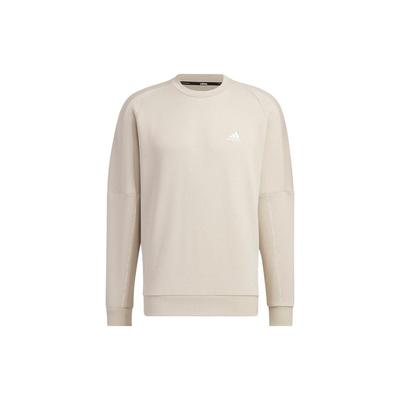 adidas Alphabet Print Crew Neck Loose Long Sleeve Sweatshirt Unisex Sweatshirt Beige IK7328