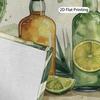 Cactus Tequila Print Linen Place Mats Set Of 4 Boho Table Mats For Dining Kitchen Decor