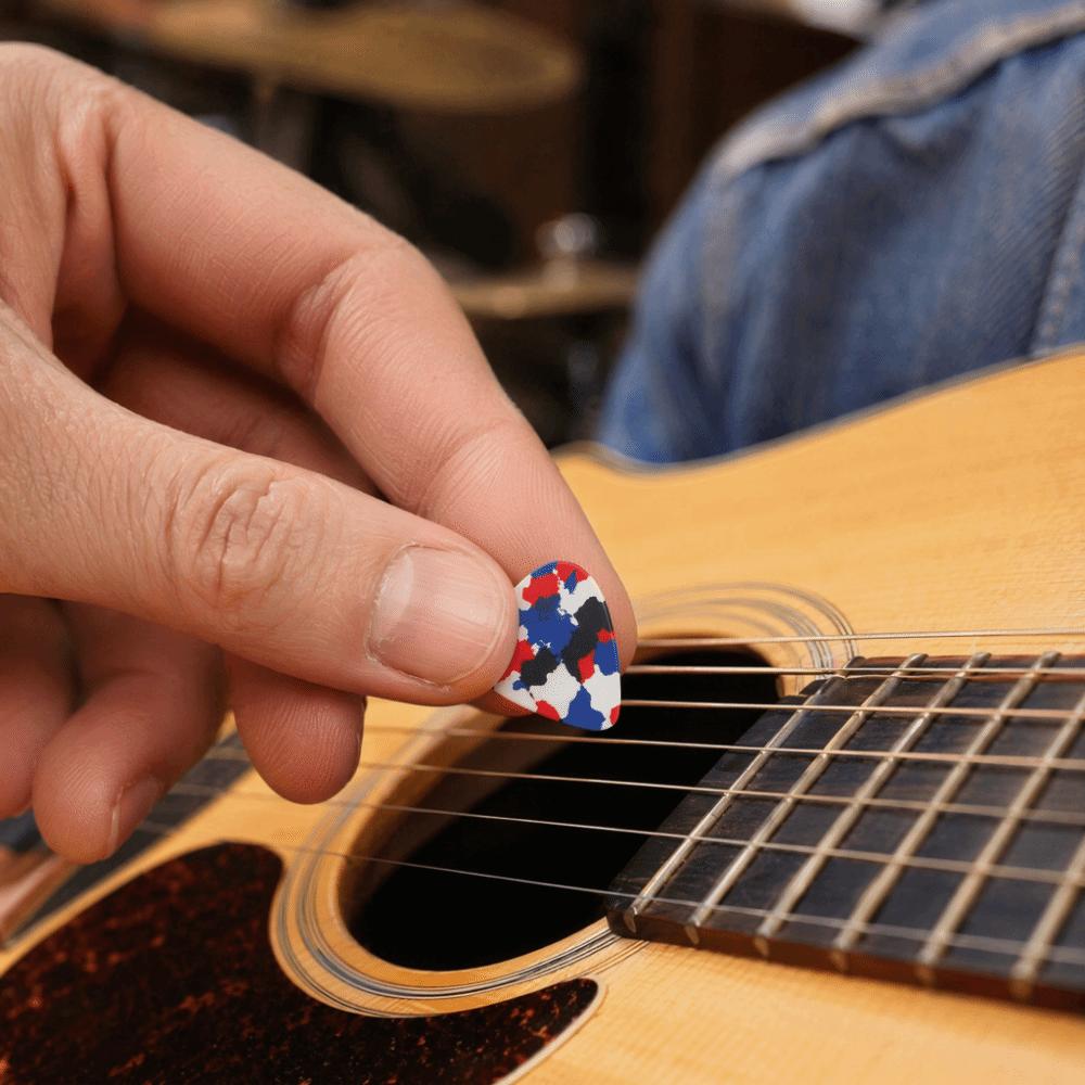 100PCS 0.46mm Thin Gauge Guitar Picks Mixed Colors Bass Guitar Picks Celluloid Plectrums For Guitar